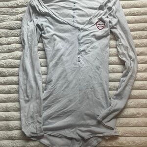 Victoria's Secret Light Gray Bodysuit